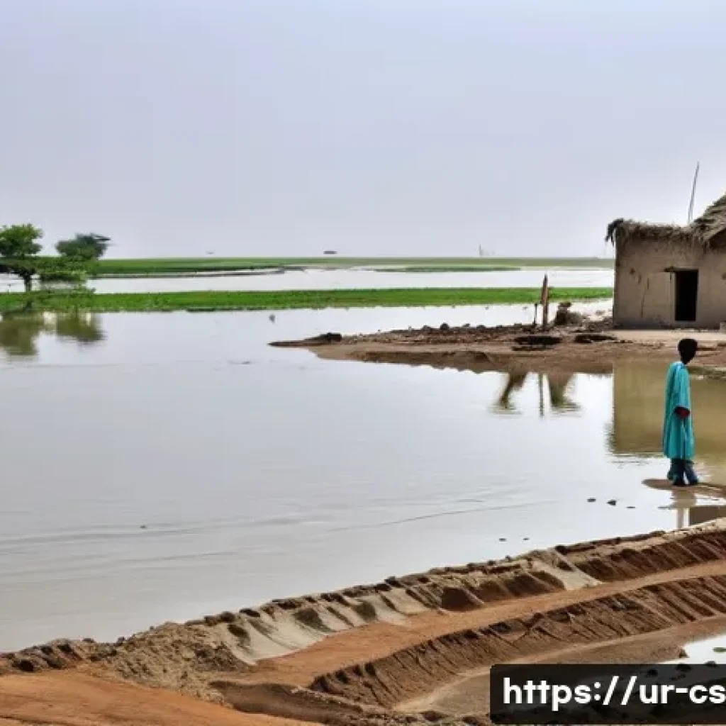 해수면 상승 대응을 위한 유권자 참여 증진 방안 - **Prompt:** A poignant, realistic photograph capturing the immediate impact of rising sea levels on ...