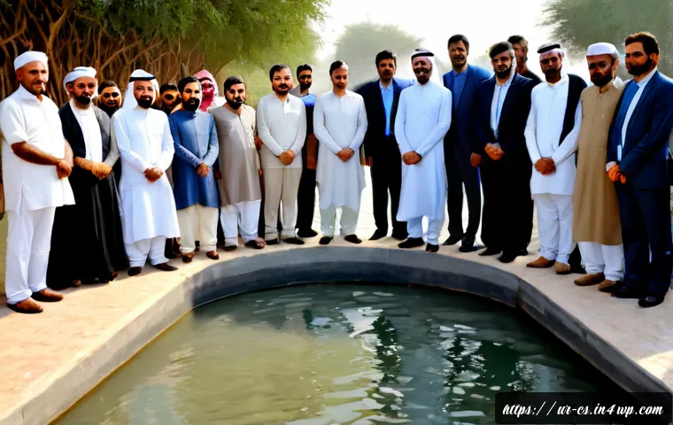 Home 17 해수면 상승 대응을 위한 정책 변화 - Photorealistic coastal resilience planning scene in Karachi, Pakistan: a diverse group of Pakistani ...